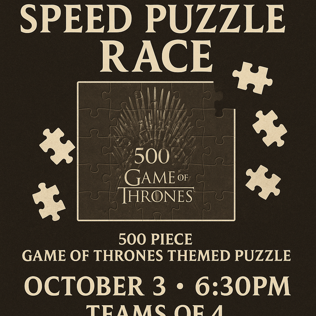 Game of Thrones Speed Puzzle Race - October 3